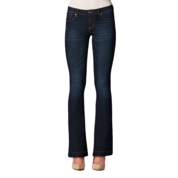 DEAR JOHN Backstage Flare Black Wash Denim Jeans size 32 - Picture 2 of 14